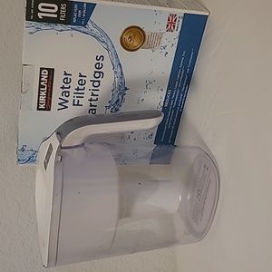 Brita Water Filtration Pitcher with 8 Kirkland Water Filter Cartridges